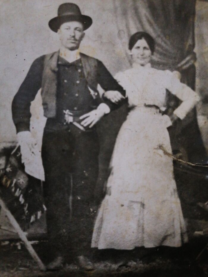 My Husband's Great-Grandparents. The Pic Is Not Perfect In Perfect Shape But They Look Awsome.