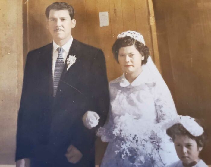 My Wonderful Grandpa And Beautiful Grandma Getting Married September 9,1957