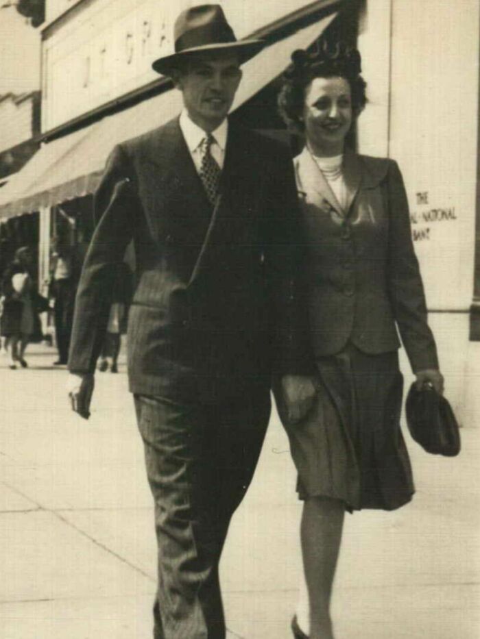 Paternal Grandparents, Dave And Jo Linton. Wedding Day, Chicago 1943