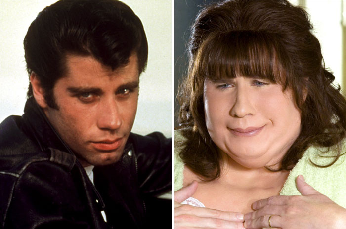 Danny Zuko From Grease And Edna Turnblad From Hairspray