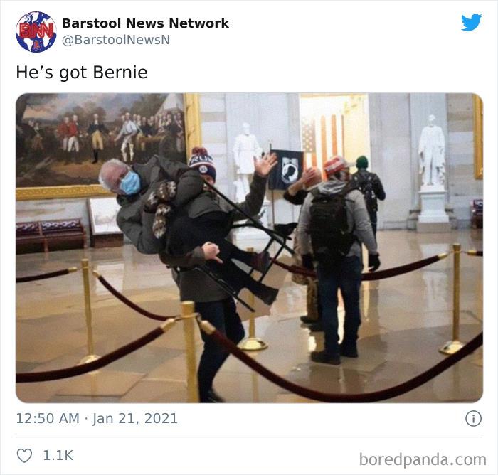 3-Pack Bernie Sanders Meme Photo Vinyl Sticker – 3.25 X 1.5 Inches, Funny Mittens 2021