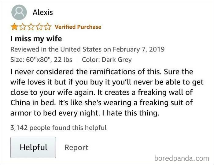 In The Reviews For A Weighted Blanket