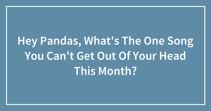 Hey Pandas, What’s The One Song You Can’t Get Out Of Your Head This Month? (Closed)