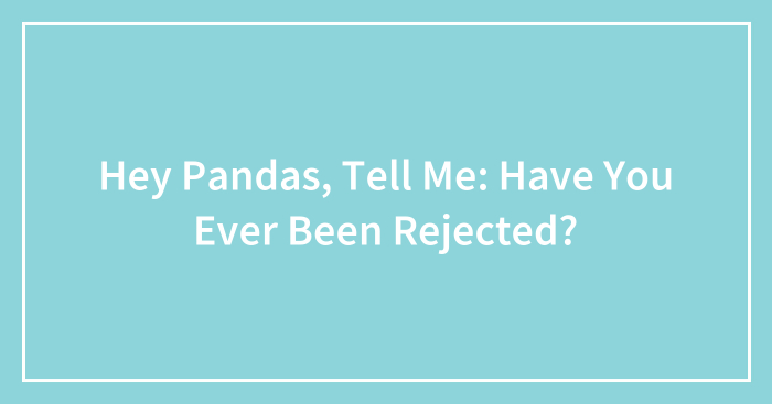 Hey Pandas, Tell Me: Have You Ever Been Rejected? (Closed)