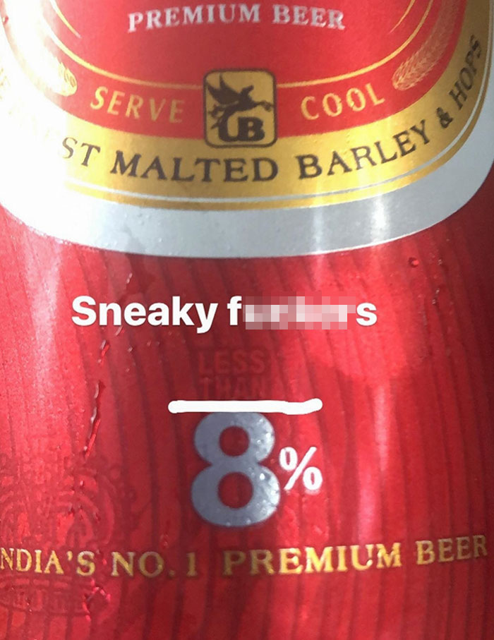 Menos de un 8% de alcohol