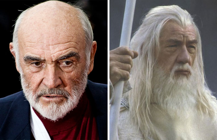 Sean Connery dijo que no a interpretar a Gandalf en "El señor de los anillos", Ian Mckellen consiguió el papel