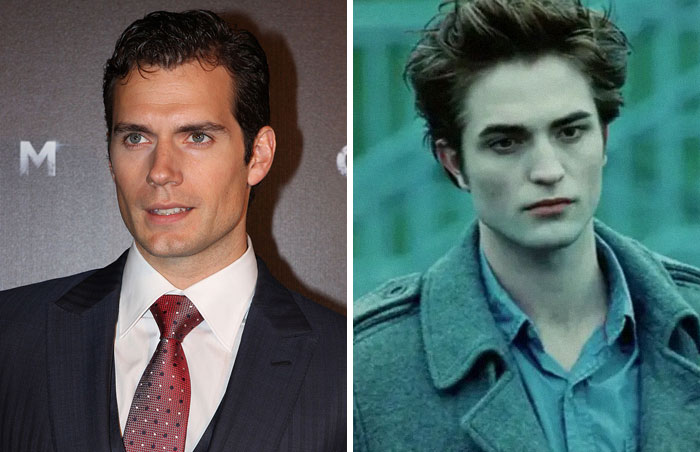 Henry Cavill fue el primer elegido para interpretar a Edward Cullen en "Crepúsculo", Robert Pattinson fue elegido para el papel