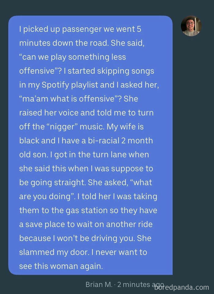 Eb Reported Me For Service Quality After I Kicked Her Out Of My Uber. I Planned On Reporting Her Anyway