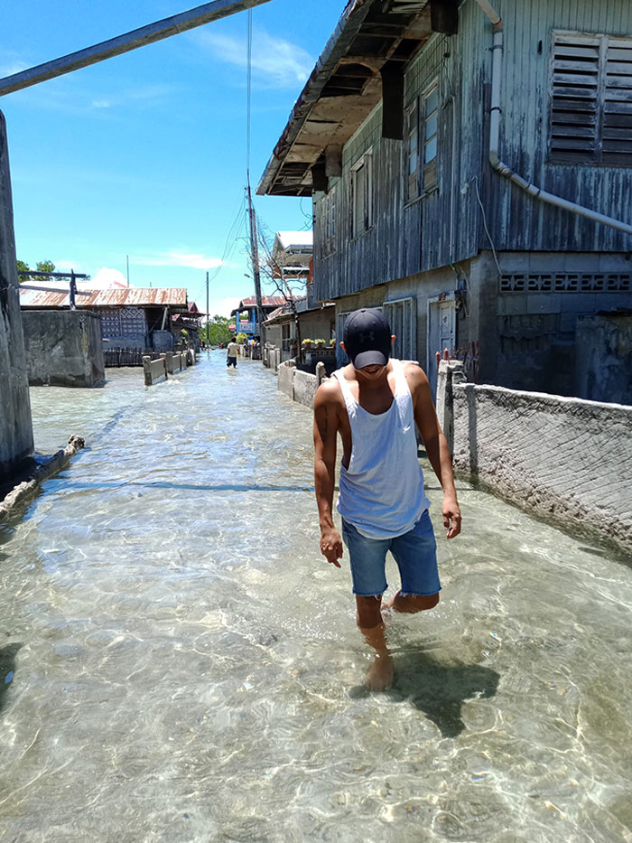 A Clear Water Flooded A Town In The Philippines