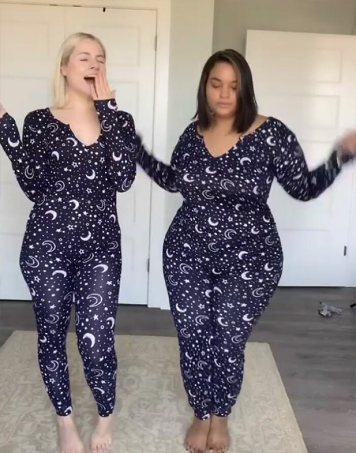 Two Friends Demonstrate How The Same Outfit Looks On Their Different Body Types (36 New Pics)