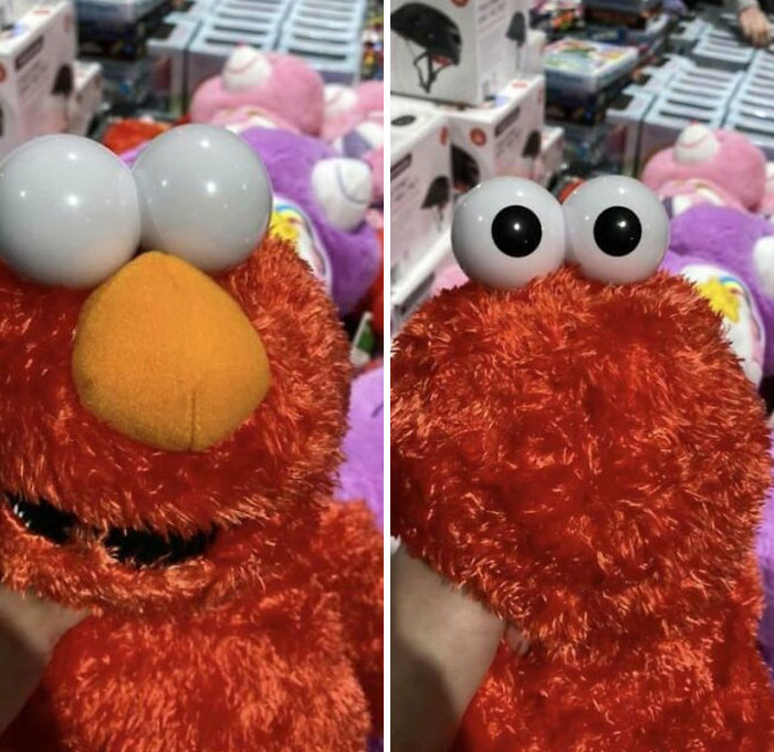 Elmo Born With Eyes On The Back Of His Head