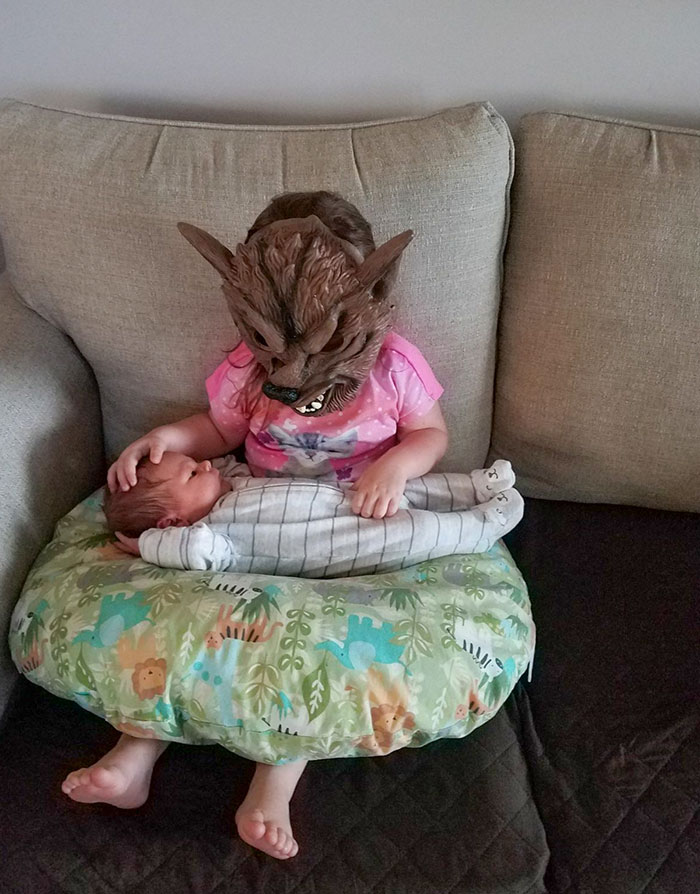 This Is How My 2.5-Year-Old Niece Insists On Holding Her New Baby Brother