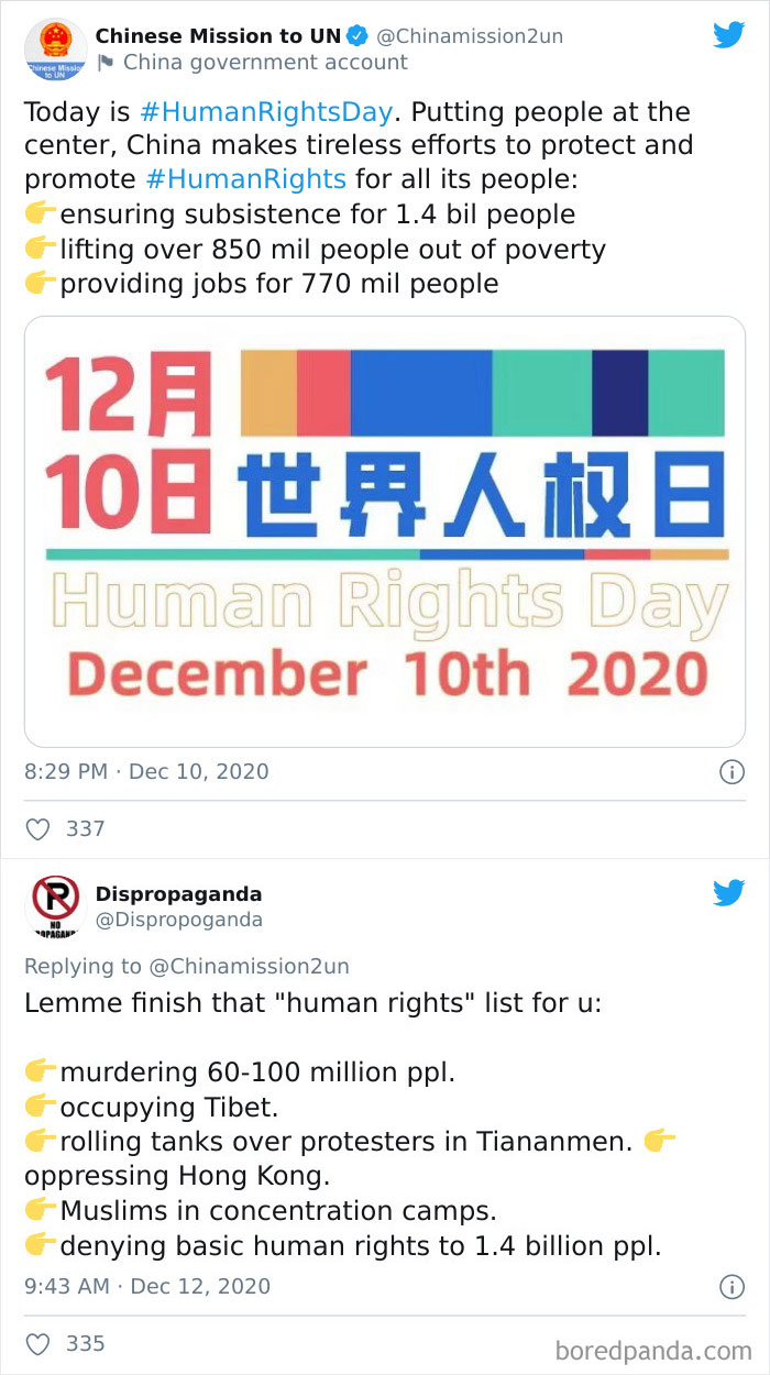 Chinese Government Celebrates Their Human Rights Accomplishments
