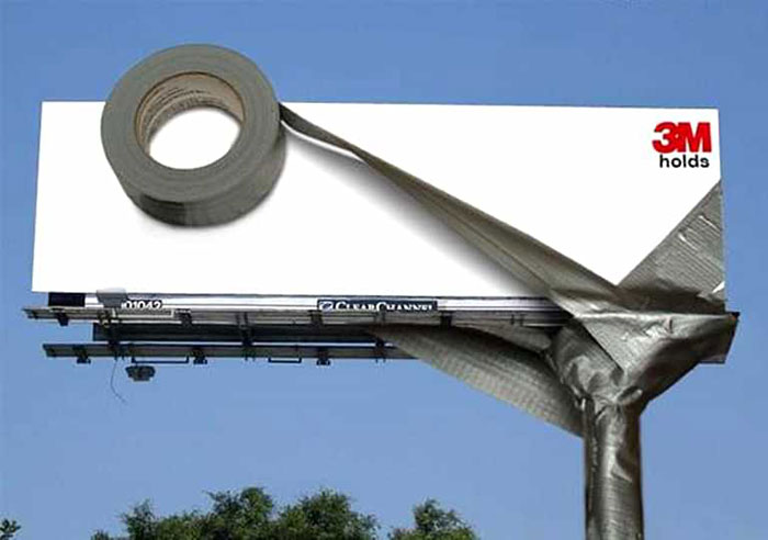 3m – Tape Holds Billboard