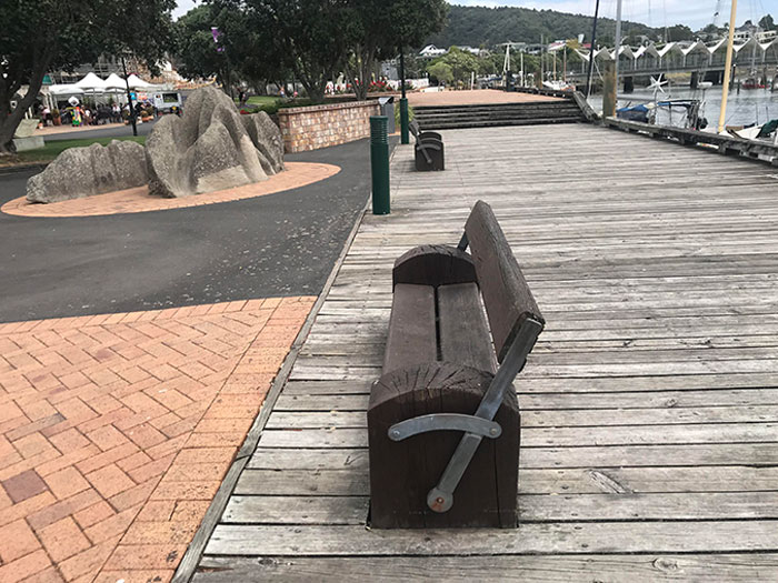 These Public Benches Are Reversible, So You Can Choose To Look At People, Or Boats