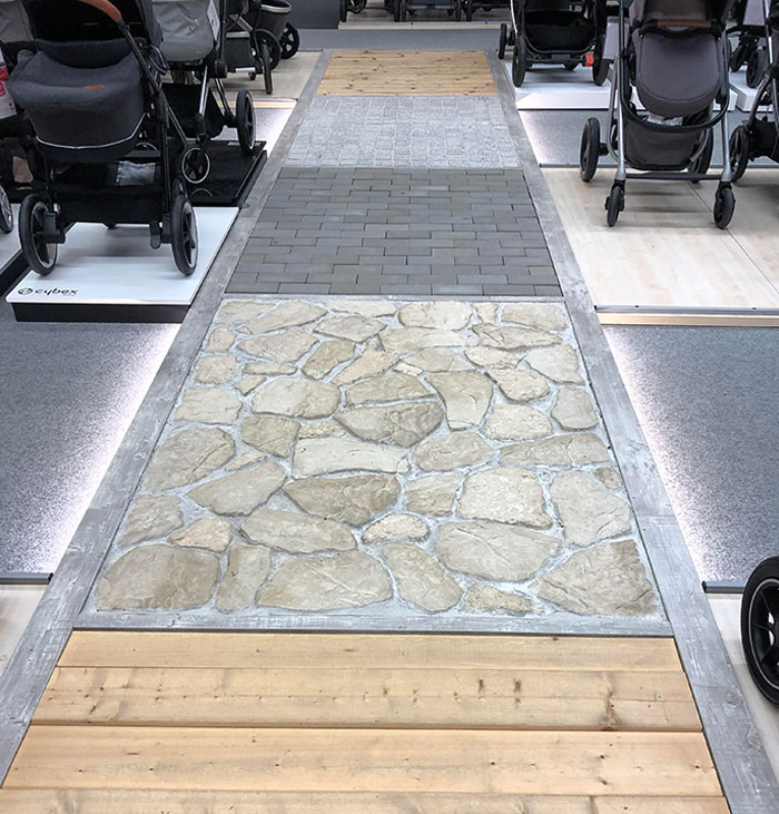 This Baby Store Has Different Surfaces To “Road Test” The Strollers