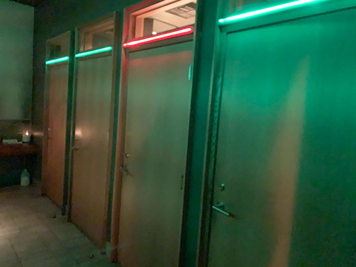 This Restaurant’s Restrooms Change Lighting When Occupied