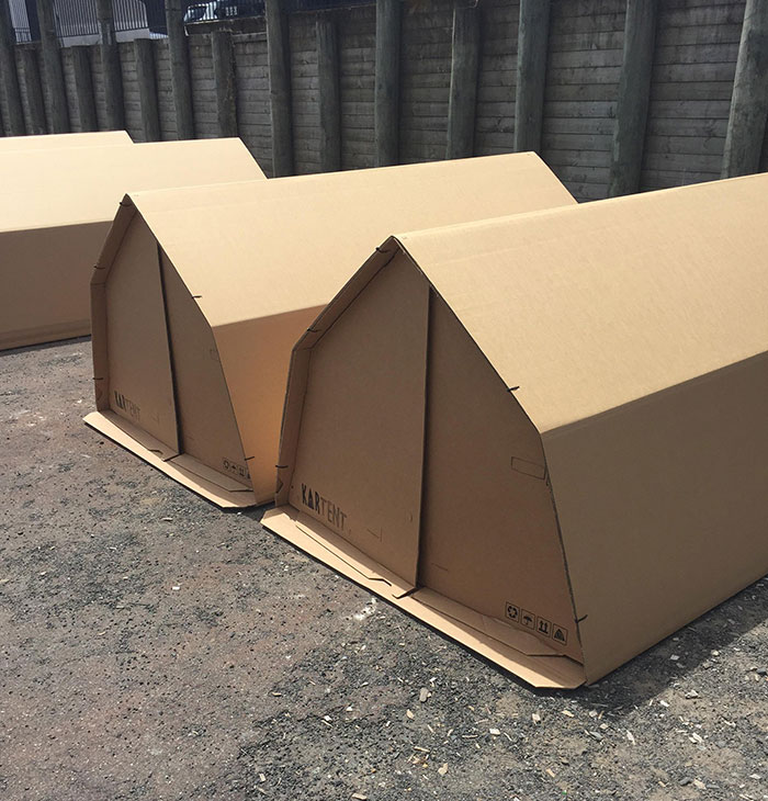 Cardboard Tents You Can Buy At The Music Festival I’m At