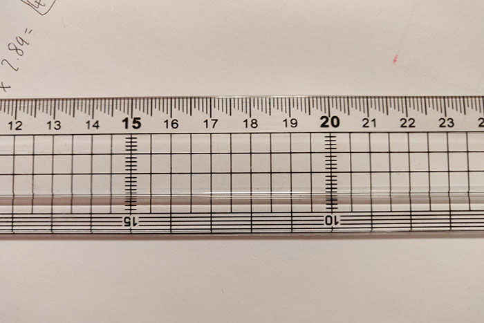 This Ruler Has Cascading Millimeter Mark That Makes It Easier To Read