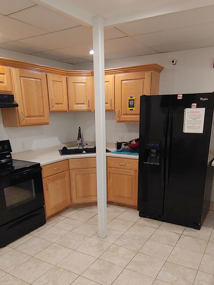 A Pole Right In The Middle Of The Kitchen