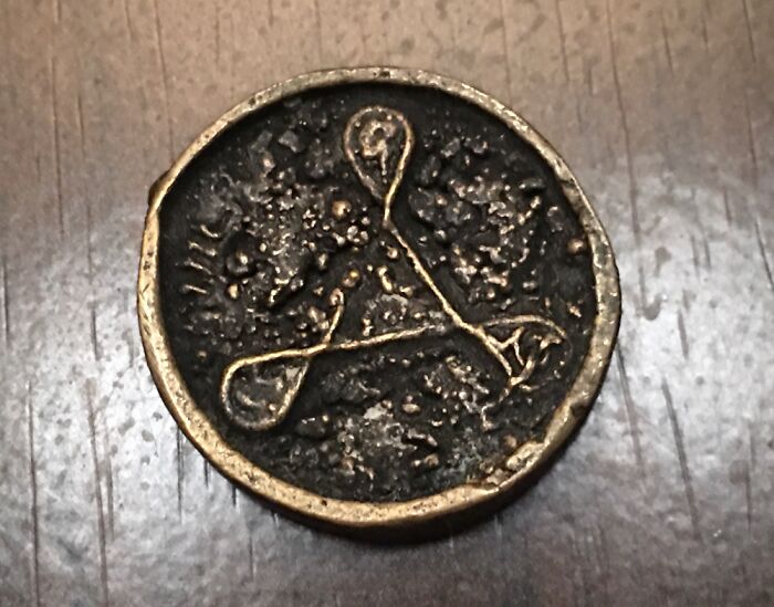 This Is The Back Of The Old Mysterious Coin From India.