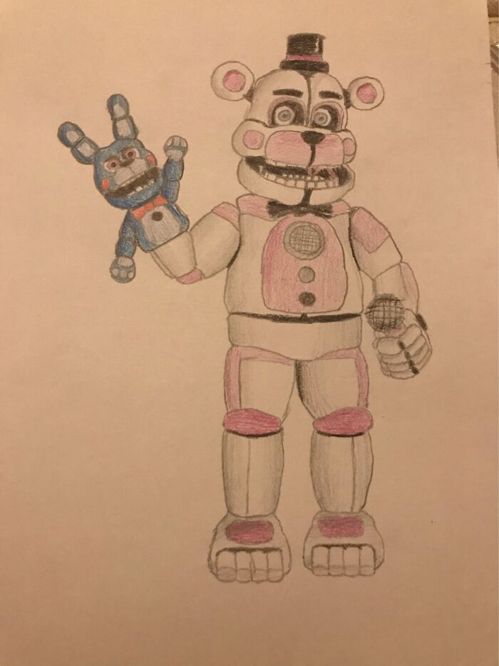 My Funtime Freddy Drawing - My First In That Style And Not The Best, But Definitely My Fav One