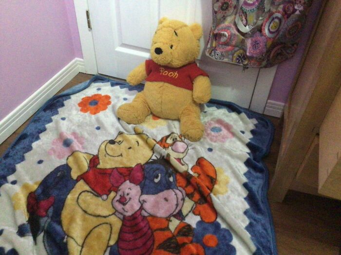 My Winnie The Pooh Bear And Equally As Old Winnie The Pooh Bear Blanket