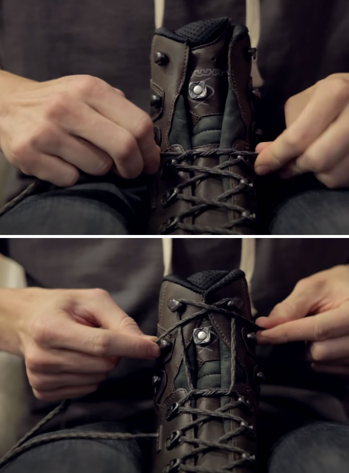 The "Heel Lock," A Way To Lace Up Boots To Make Them Feel Comfortable And Secure