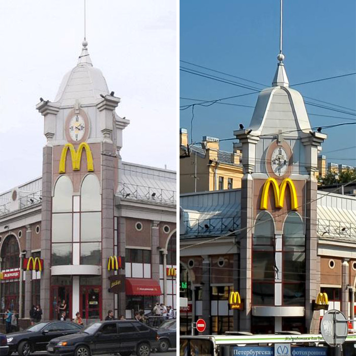 Clock Tower McDonald's (Date Unknown) St. Petersburg, Russia
