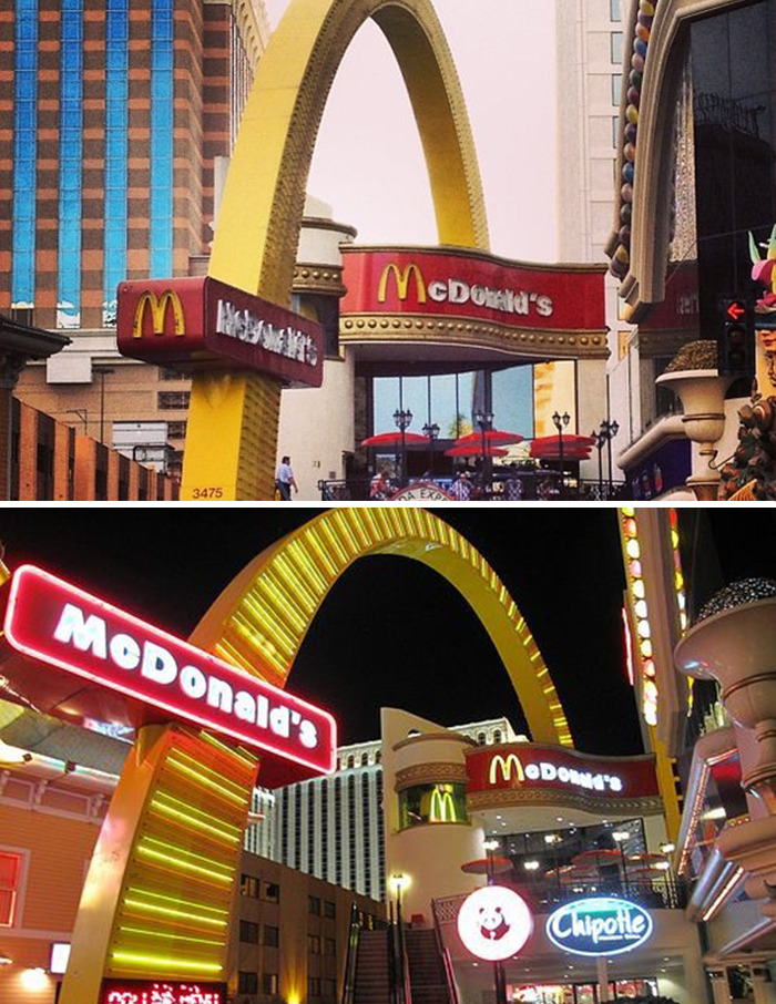 Vegas Strip McDonald's (Date Unknown) Harrah's Las Vegas, Las Vegas, Nv