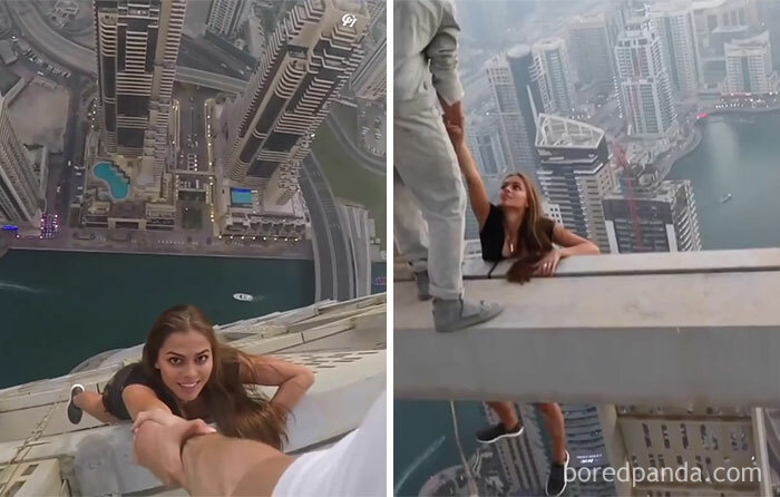 A Russian Model Risking Her Life For An Instagram Picture