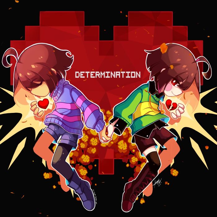 Frisk And Chara From Undertale