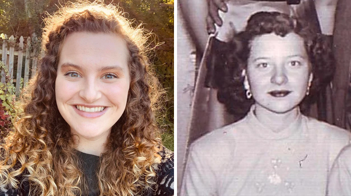 Myself On Left, Great Grandmother On Right. Can’t Believe She Gave Me Only 1/8 Of My Genes!