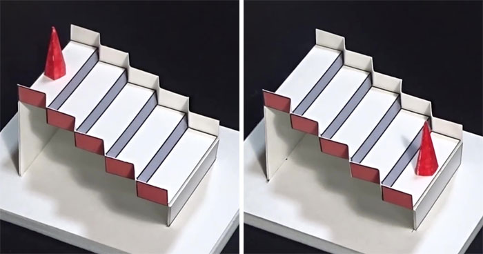 Brain-Bending 3D Schröder Staircase Optical Illusion Won Best Illusion of The Year 2020 Contest