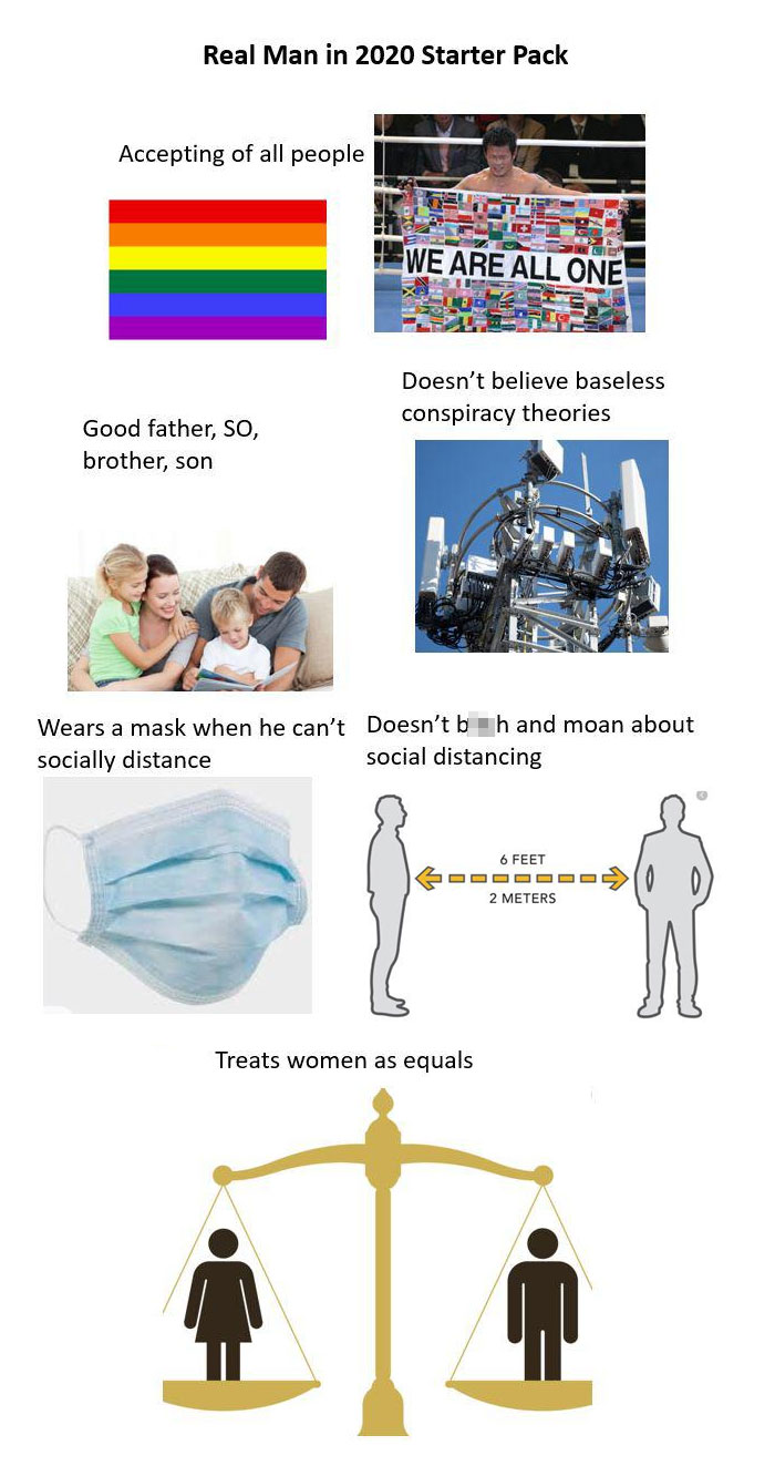 Real Man In 2020 Starterpack