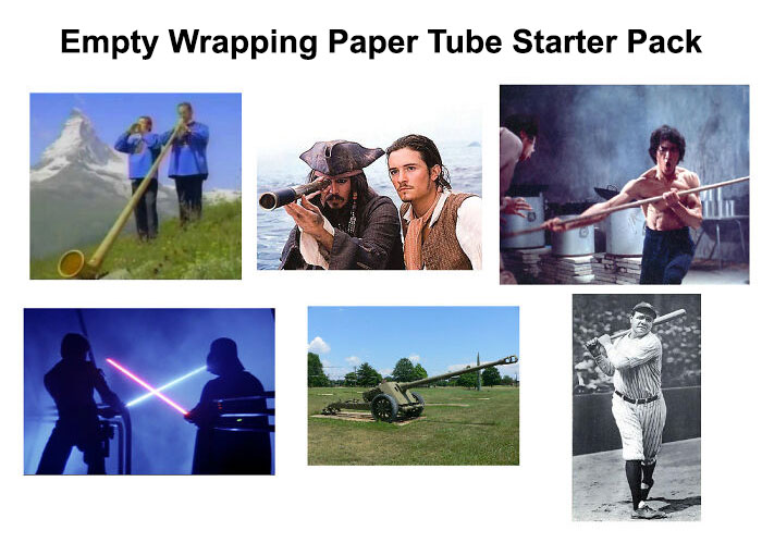 Empty Wrapping Paper Tube Starter Pack
