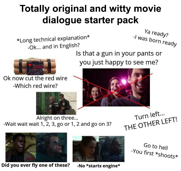 Totally Original And Witty Movie Dialogue Starter Pack
