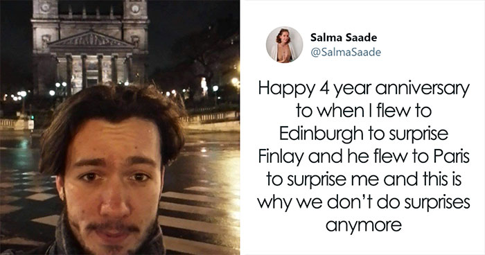 Girl Flies Abroad To Surprise Her Boyfriend Only To Find Out He Did The Same For Her, And 611K People On Twitter Are Cracking Up