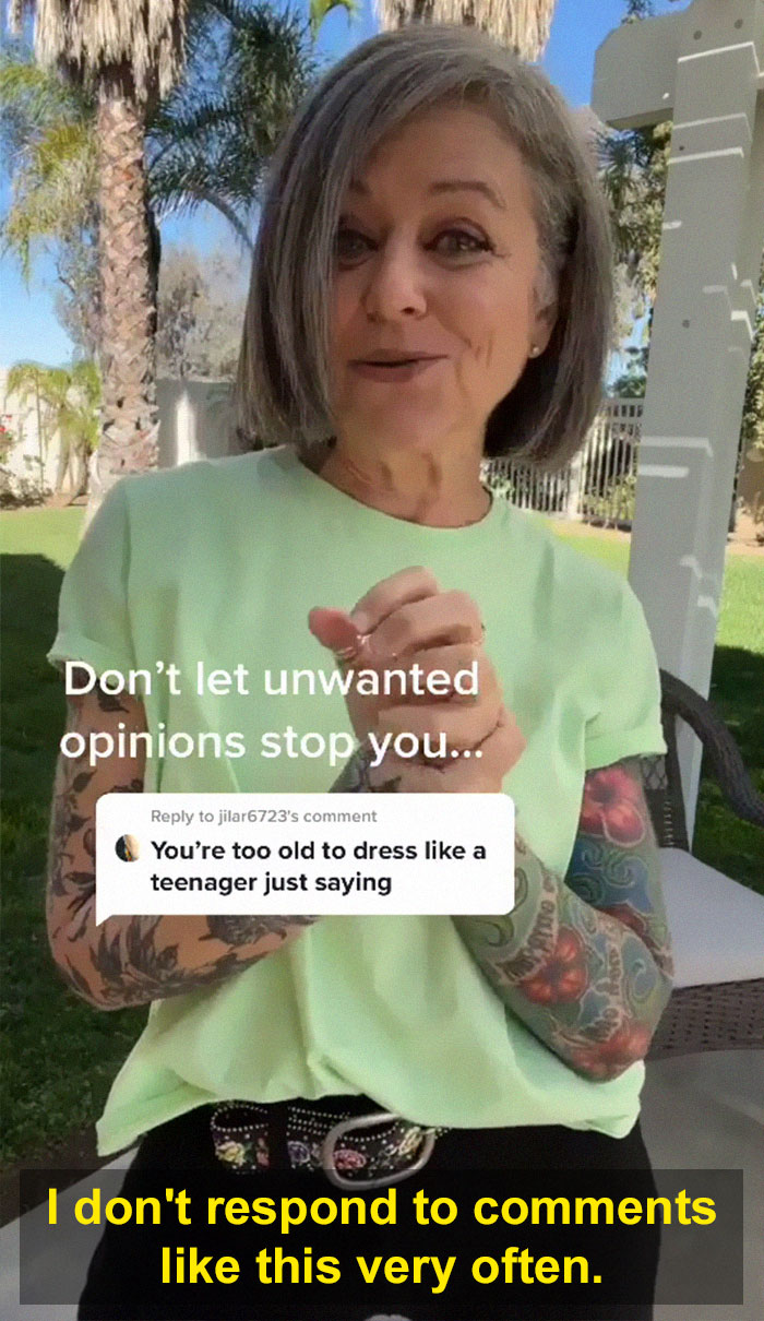 Woman In Her 50s Gets Told She’s “Too Old To Dress Like A Teenager” – Responds With Her Outfit