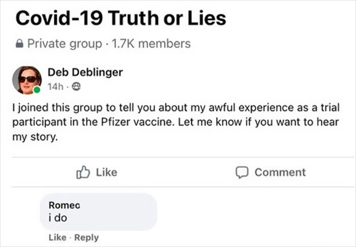 This Guy Creates Fake Accounts, Infiltrates Anti-Vaxxer Groups, And Trolls Them Hilariously