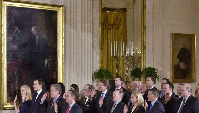 "Reacciones peculiares" de las obras de arte de La Casa Blanca (9 imágenes)