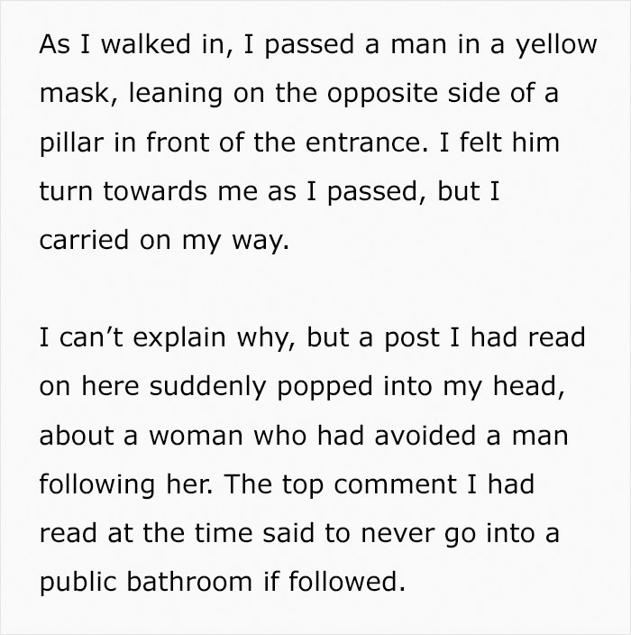 Woman Avoids A Creepy Stalker By Following Safety Tips She Found On Reddit Bored Panda