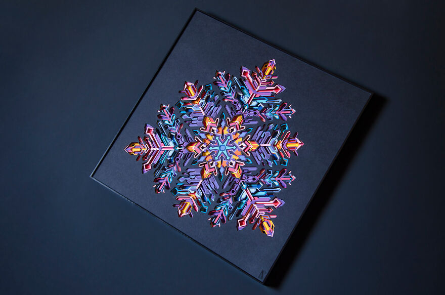 I Made Paper Artworks That Captured The Memories Of A Snowflake