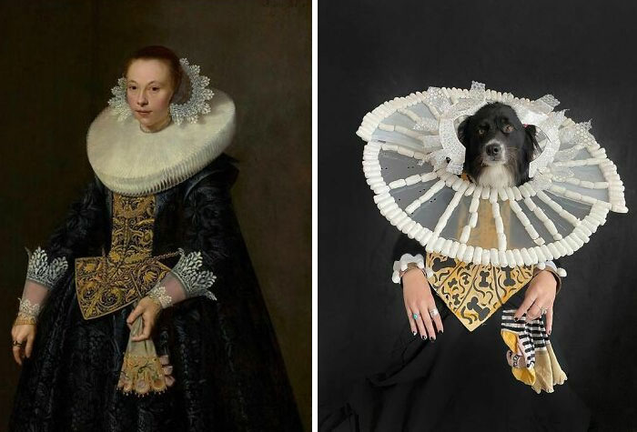 Portrait Of A Young Woman, 1632 By Nicolaes Eliasz Pickenoy vs. Portrait Of A Young Gentleman, 2020