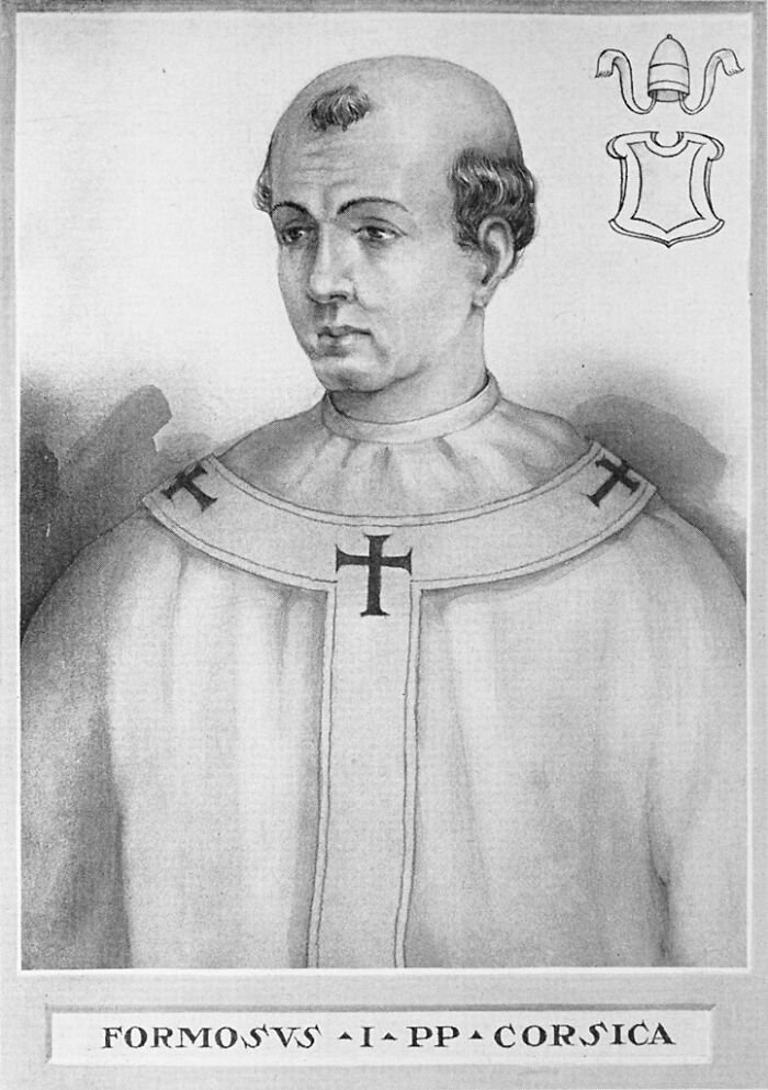 Pope Formosus Who Had Been Dead For 7 Months Was Removed From His Tomb To Be Propped Up And Put On Trial. The Corpse Was Found Guilty And Was Stripped, Had Three Fingers Removed, Then Reburied, Got Dug Up Once Again, Tied To Weights, And Thrown In A River
