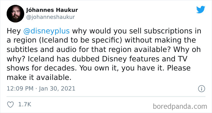 Disney+ Launched In Iceland Without Icelandic Dubbing, People Didn’t Like It So Much That Their Minister Sent A Letter To Disney About It