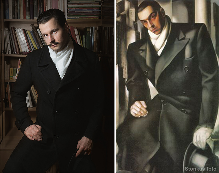 Tamara De Lempicka "Portrait Of A Man Or Mr Tadeusz De Lempicki" (1928)