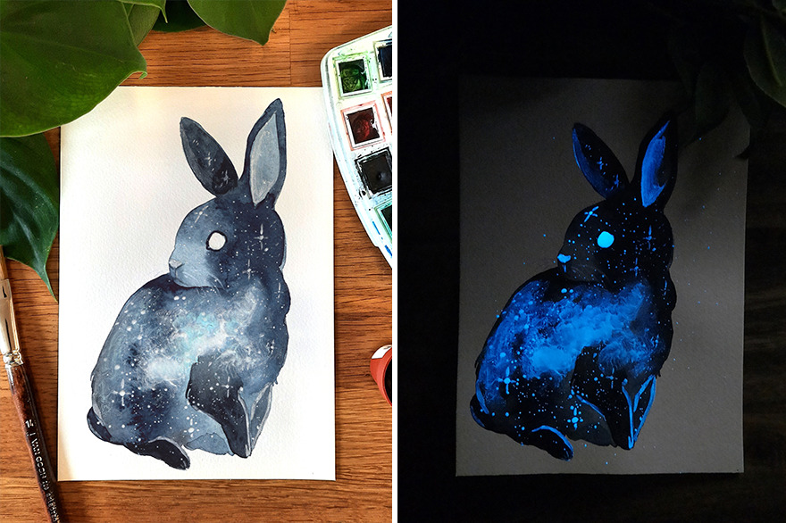 Glowy Galaxy Rabbit