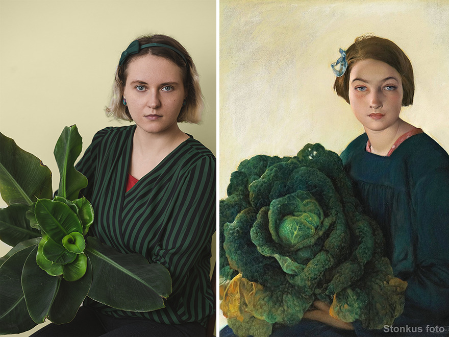 Firmin Baes "The Young Girl And The Cabbage" (1903)