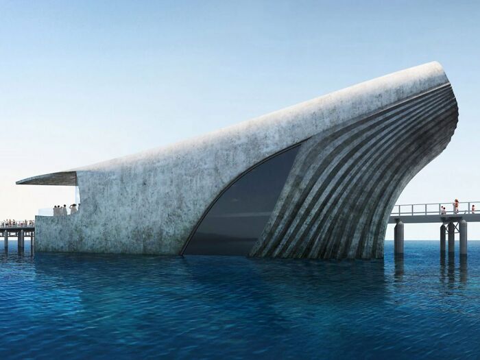 Whale-Shaped Marine Observatory Will Let Visitors Take A Look Under the Sea